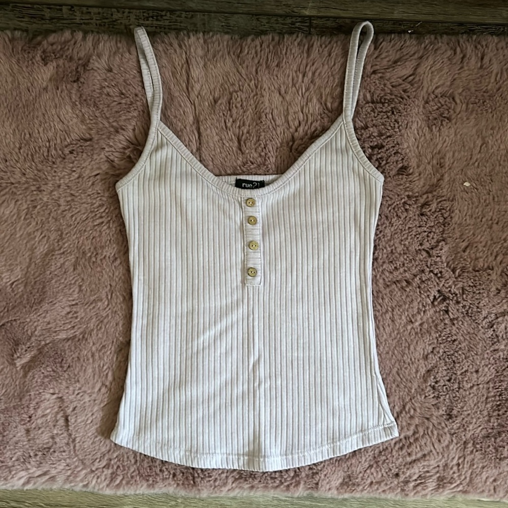 Tank top with button details